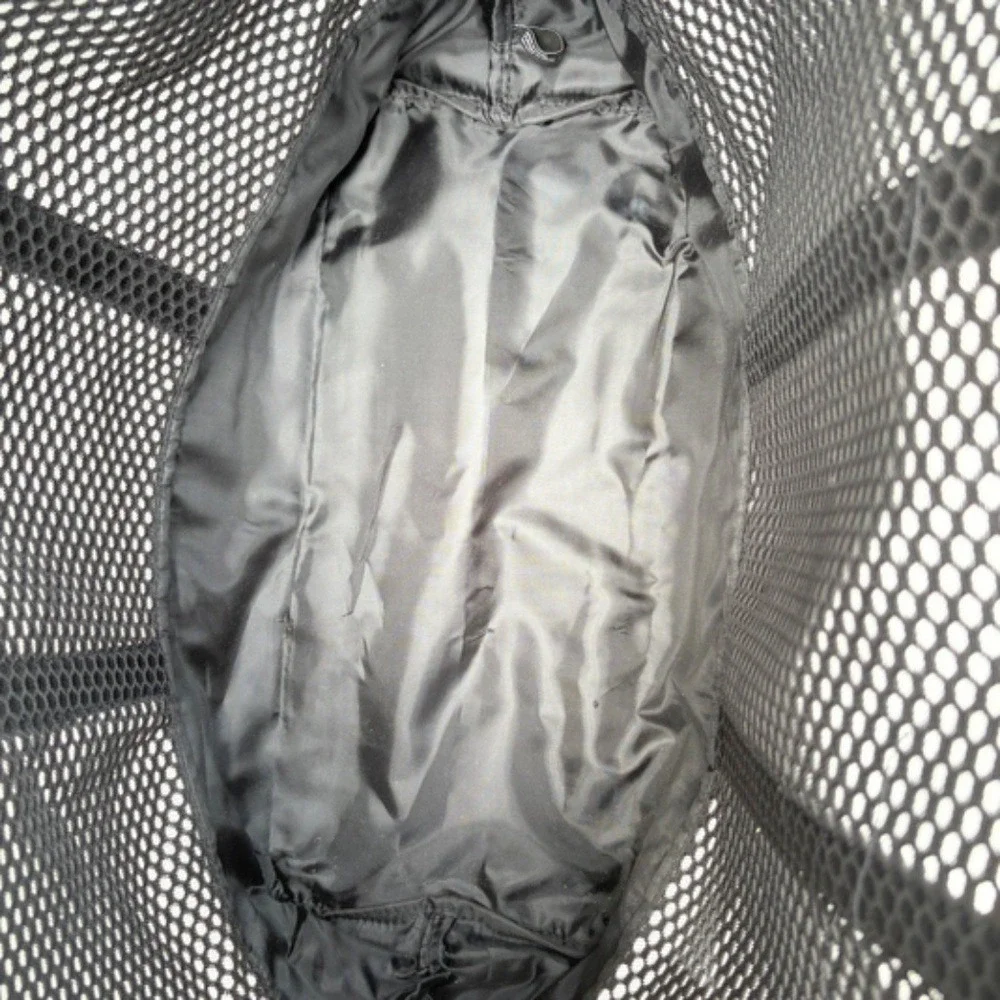Victoria's Secret 100% Mesh Weekender Oversized Bag with‎ Patent Leather Trim